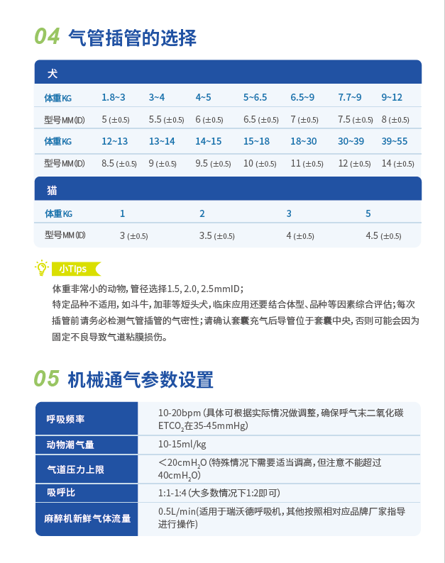 气管插管的选择
